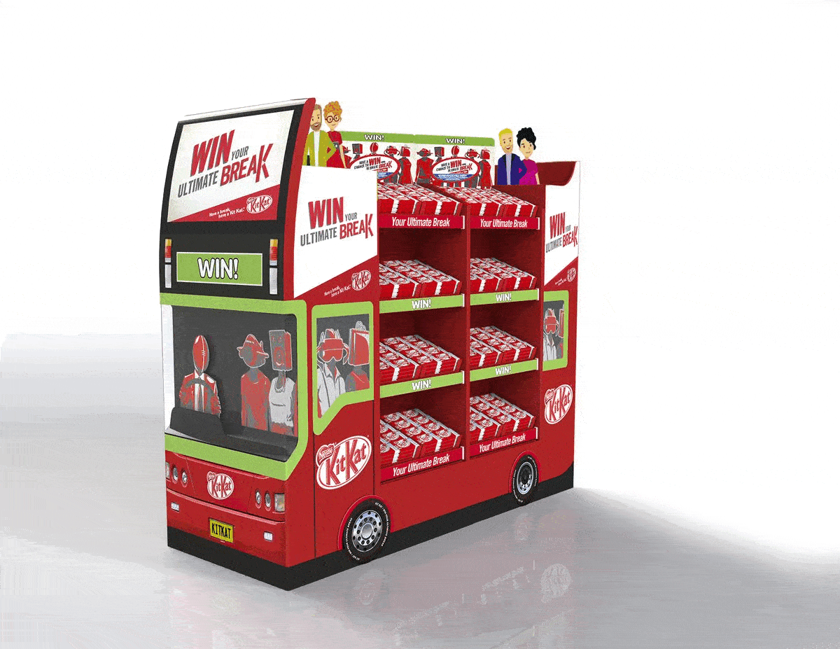 Kit Kat modular display, Popai winner
