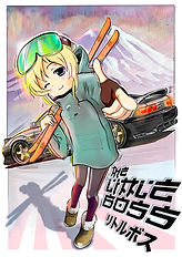 The LittleBoss Mixed media illustration