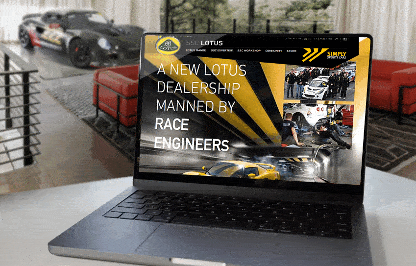 Lotus website design art direction
