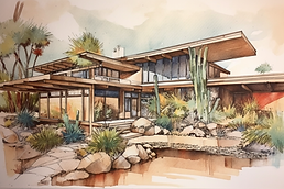 Pencil and watercolor