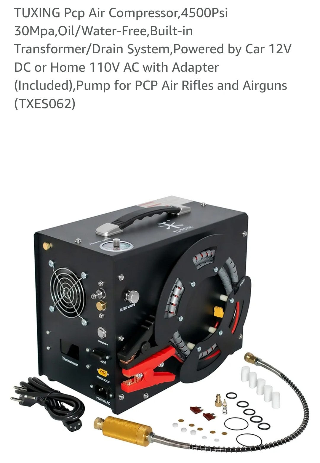 TUXING Pcp Air Compressor,4500Psi 30Mpa, pre order 12/5