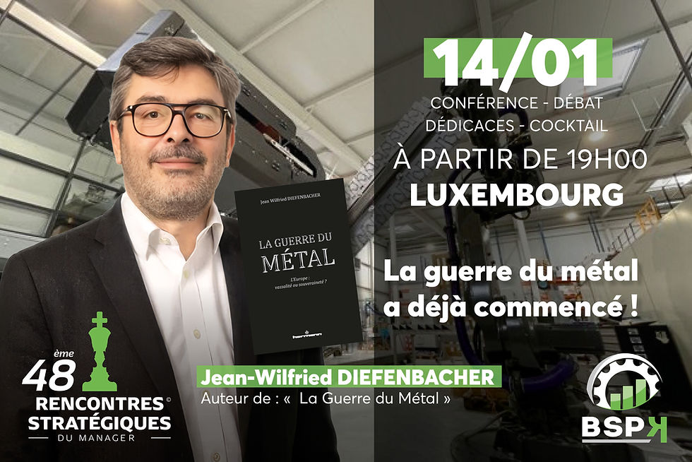 « La guerre du métal  a déjà commencé ! » avec Jean-Wilfried Diefenbacher