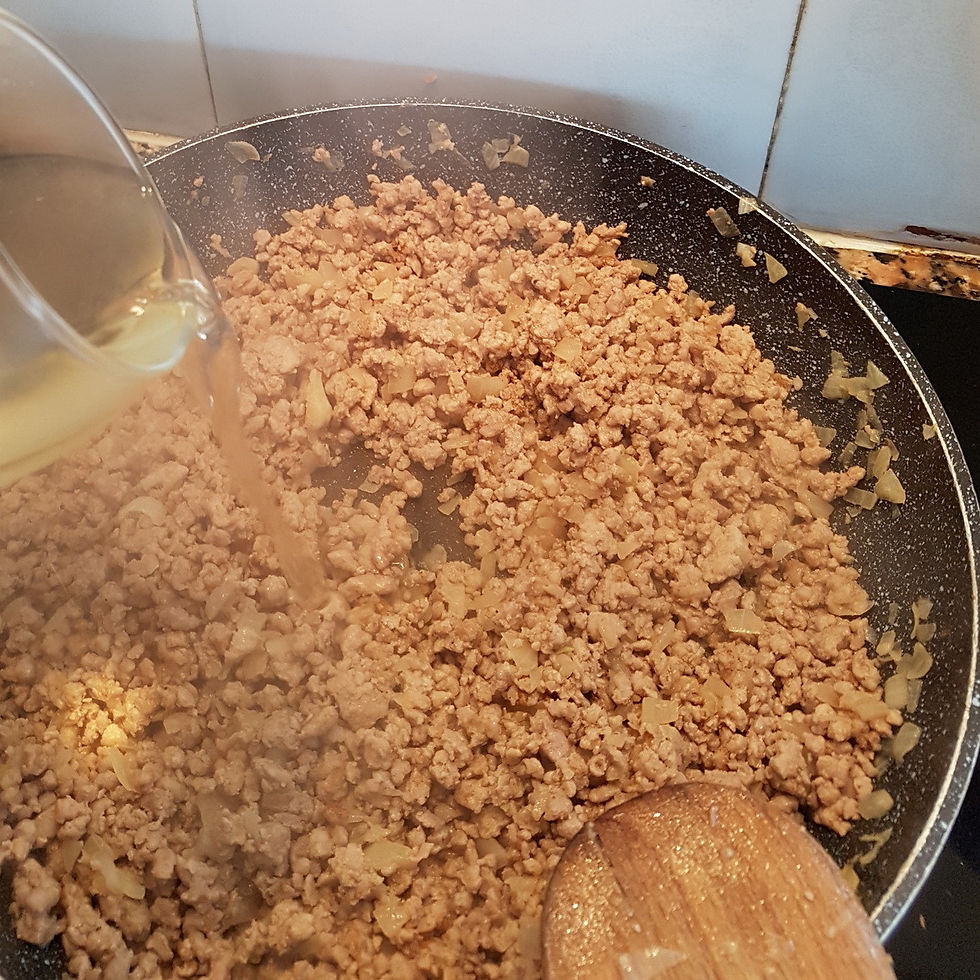 add wine and simmer