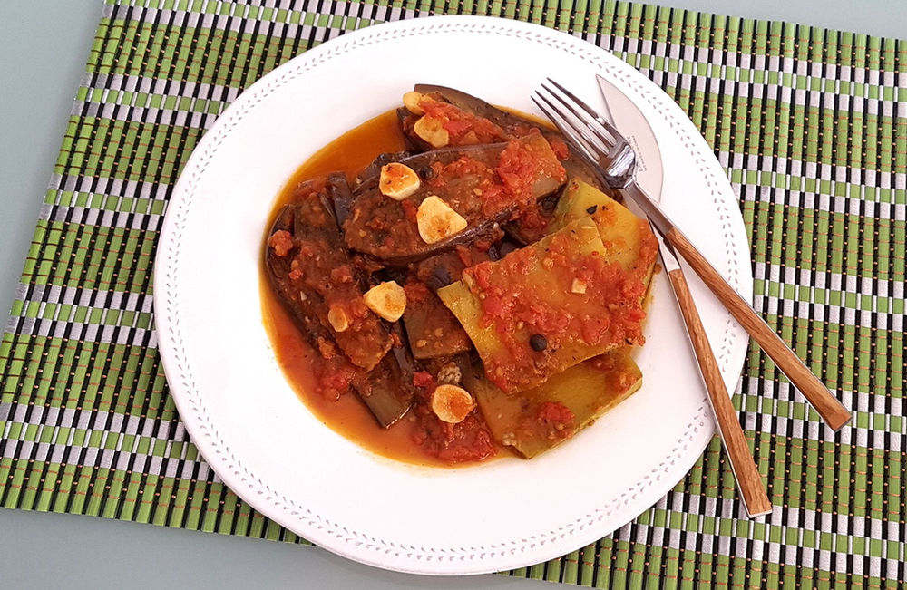 Imam Bayildi Eggplant in tomato sauce