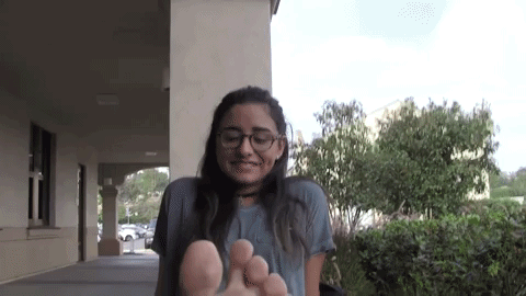 Aesthetic Feet - 18 year old collee feet