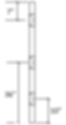 Door hinge measurements