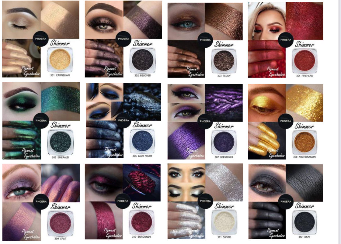 Pigment Shimmer Eyeshadow Powder