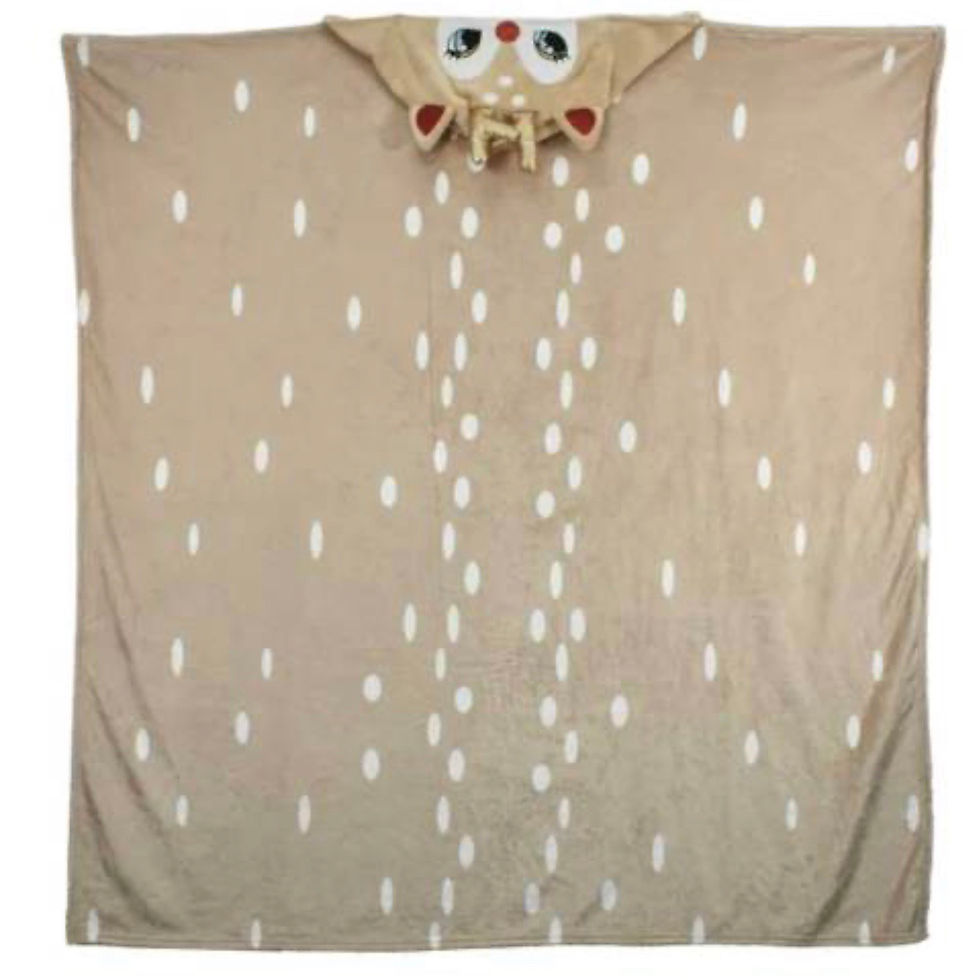 Miniatura: REINDEER HOODED BLANKET
