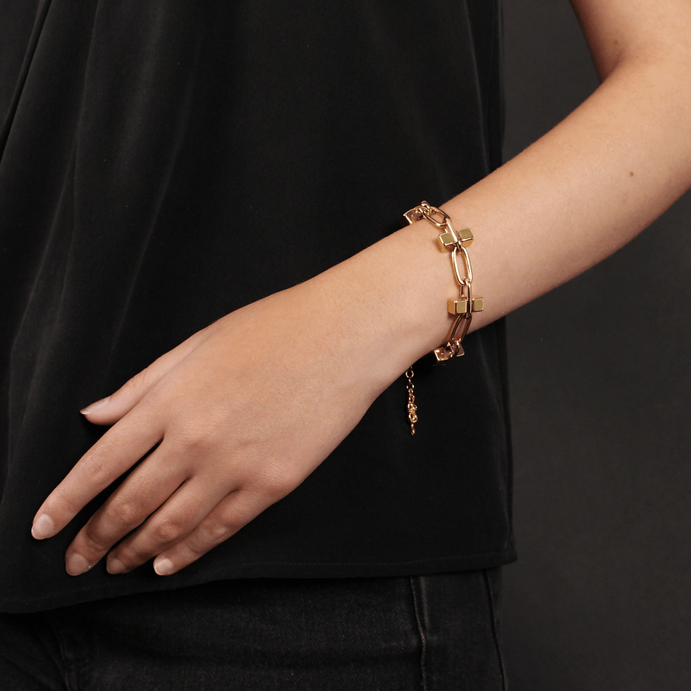 Miniatura: CHAIN CUBES BRACELET