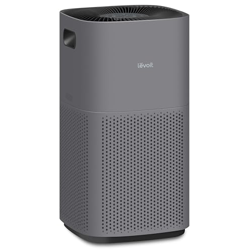 LEVOIT Air Purifiers for Home Large Room Up to 2933 Ft² With HEPA Sleep Mode, AHAM VERIFIDE, Smart WIFI, PM2.5 Monitor, 3-in-1 Filter For Smoke, Pet Allergies, Dust, Alexa Control, Core 600S-P, Grey product image