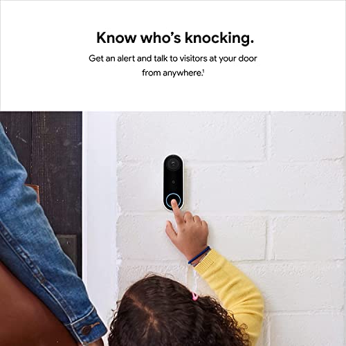 Google indoor Nest Video Doorbell Camera 720p Wired (Renewed) product image