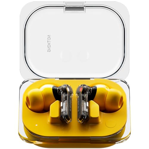 Nothing Ear (a) Wireless Earbuds, 45dB Hybrid Noise Cancelling Earbuds, Hi-Res Audio, Advanced Equaliser, Dual Connect, 6 Mics, 42.5H Playtime Ear Buds Wireless Bluetooth, Yellow product image