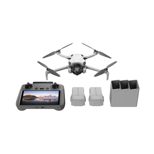 DJI Mini 4 Pro Fly More Combo Plus with DJI RC 2, Drones with Camera for Adults 4K, 3 Intelligent Flight Battery Plus for up to 135 Mins Flight Time, Smart Return to Home, Drone for Beginners product image