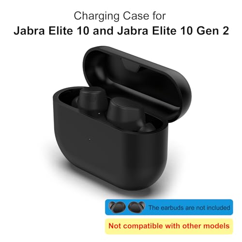Charging Case Replacement Compatible with Jabra Elite10 and Jabra Elite 10 Gen 2 (Black) product image