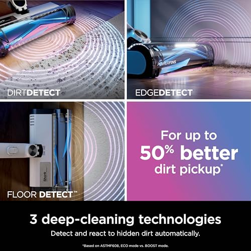 Shark Detect Pro Cordless Vacuum with PowerFins Brushroll, Stick/Handheld (2-in-1), Ash Purple/Grey, IW1120 product image