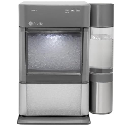 GE Profile Opal 2.0 XL with 1 Gallon Tank, Chewable Crunchable Countertop Nugget Ice Maker, Scoop included, 38 lbs in 24 hours, Pellet Ice Machine with WiFi & Smart Connected, Stainless Steel product image