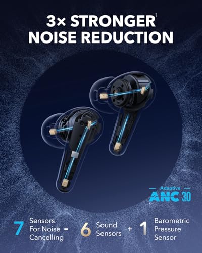 Soundcore Liberty 4 Pro by Anker, Noise Cancelling Wireless Earbuds, 7-Sensor and Real-Time Adaptive Noise Cancelling, 2× Faster Charging, Studio-Level Hi-Fi Music, Clear Calls with 6 Mics and AI product image