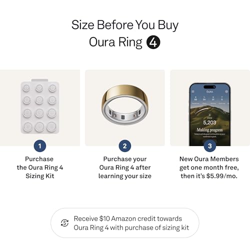 Oura Ring 4 - Gold - Size 8 - Size Before You Buy product image