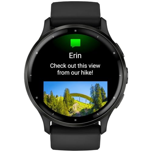 Garmin Venu 3 Health and Fitness GPS Smartwatch Slate Bezel/Black Band (45mm) - (Renewed) product image