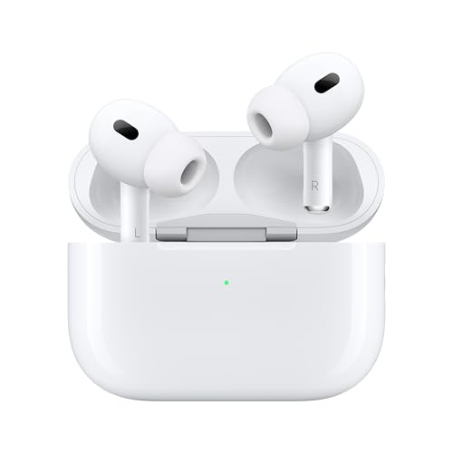 Apple AirPods Pro 2 Wireless Earbuds, Active Noise Cancellation, Hearing Aid Feature, Bluetooth Headphones, Transparency, Personalized Spatial Audio, High-Fidelity Sound, H2 Chip, USB-C Charging product image