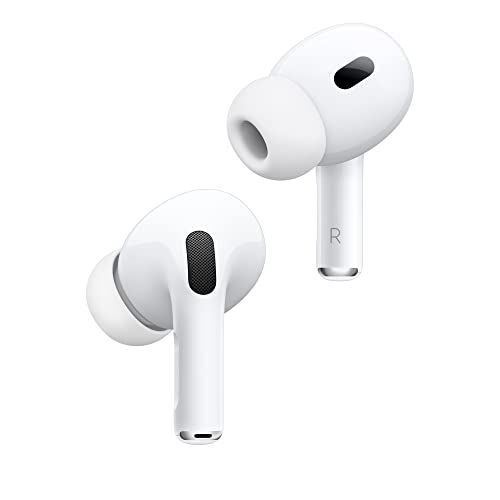 Apple AirPods Pro 2 Wireless Earbuds, Active Noise Cancellation, Hearing Aid Feature, Bluetooth Headphones, Transparency, Personalized Spatial Audio, High-Fidelity Sound, H2 Chip, USB-C Charging product image