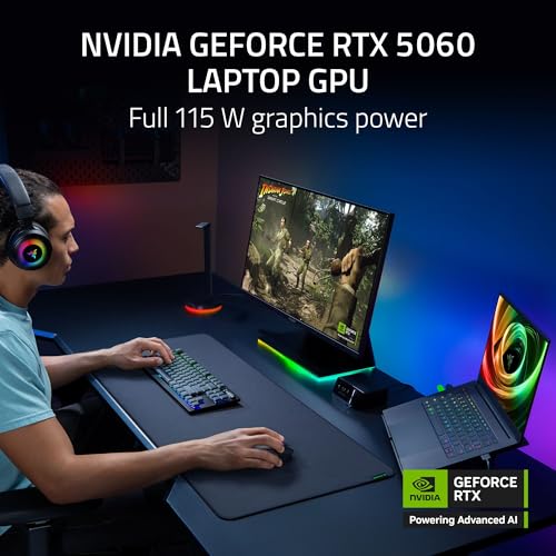 Razer Blade 14 (2025) Gaming Laptop: NVIDIA GeForce RTX 5060 - AMD Ryzen AI 9 365 CPU - 3K 120Hz OLED Display - 16GB LPDDR5X RAM - 1TB SSD - Thin & Lightweight - Chroma RGB - Windows - Black product image