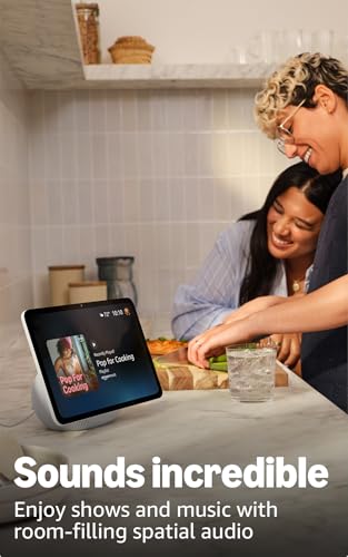 Amazon Echo Show 11 (newest model), Vibrant Full-HD 11" display with more viewing area and spatial audio, Designed for Alexa+, Glacier White product image