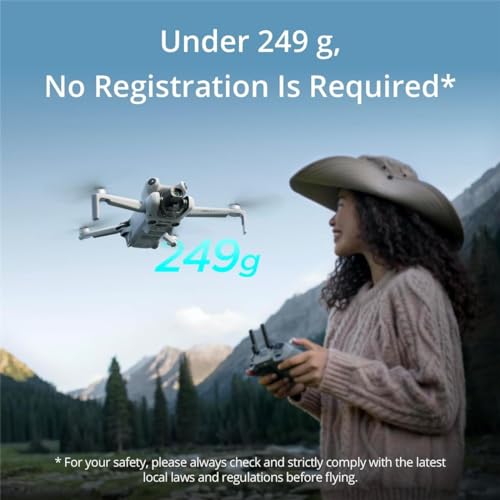 DJI Mini 4 Pro Fly More Combo Plus with DJI RC 2 (Screen Remote Controller), Folding Mini-Drone with 4K HDR Video Camera for Adults, 2 Extra Intelligent Flight Batteries Plus for 45-Min Flight Time product image