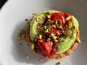 Strawberry Pistachio Tart