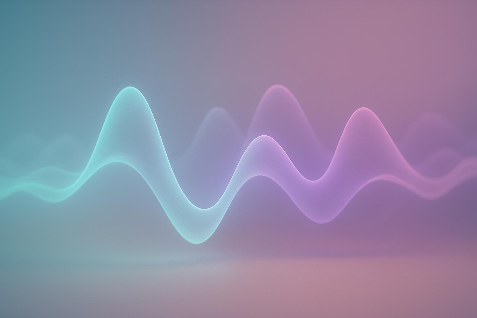 Abstract quantum wave patterns representing healing frequencies