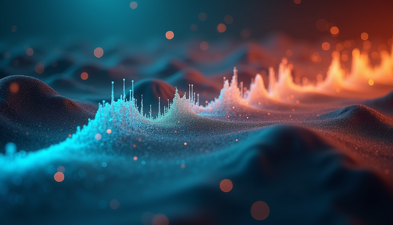 Visualization of music frequencies influencing emotional balance and wellbeing