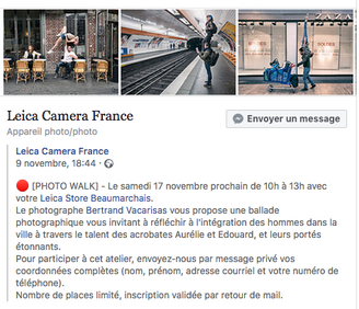 "Photo walk" pour Leica Camera France