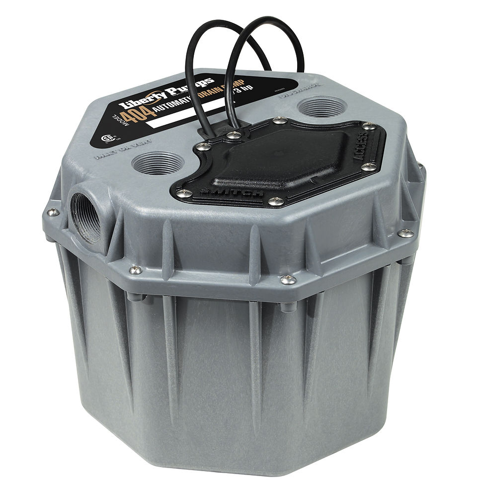 Liberty Pumps 404 - 1/3 hp Compact/Low Profile Drain Pump