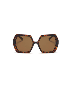 Thick Hexagonal Retro Sunglasses