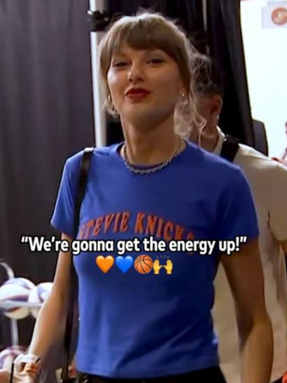 taylor swift at knicks game