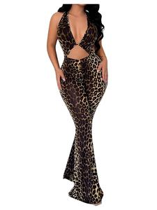 Women's Cut Out Deep V Neck Flare Leg Jumpsuits Bodycon Catsuits Going Out Club Outfits