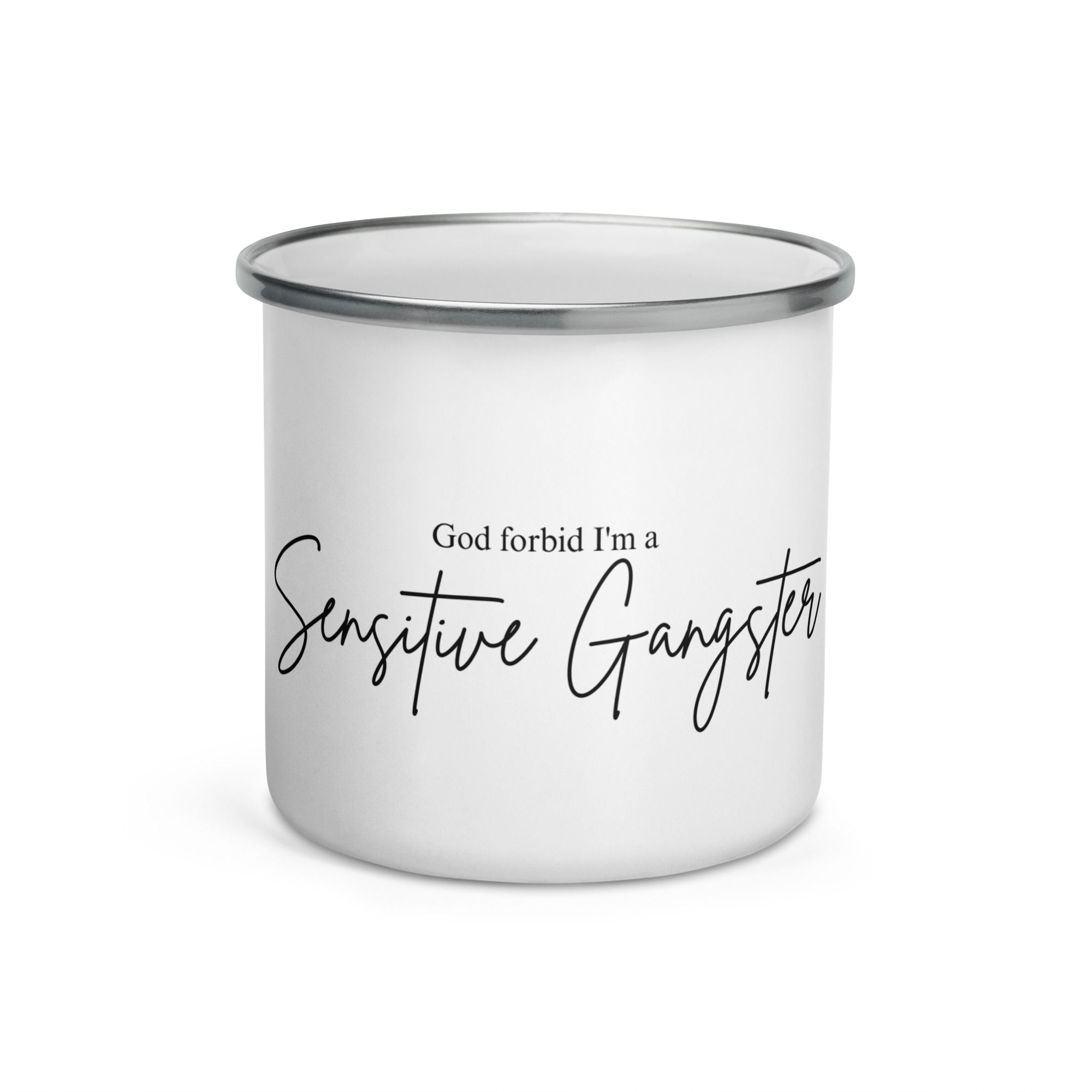 Sensitive Gangster Enamel Mug