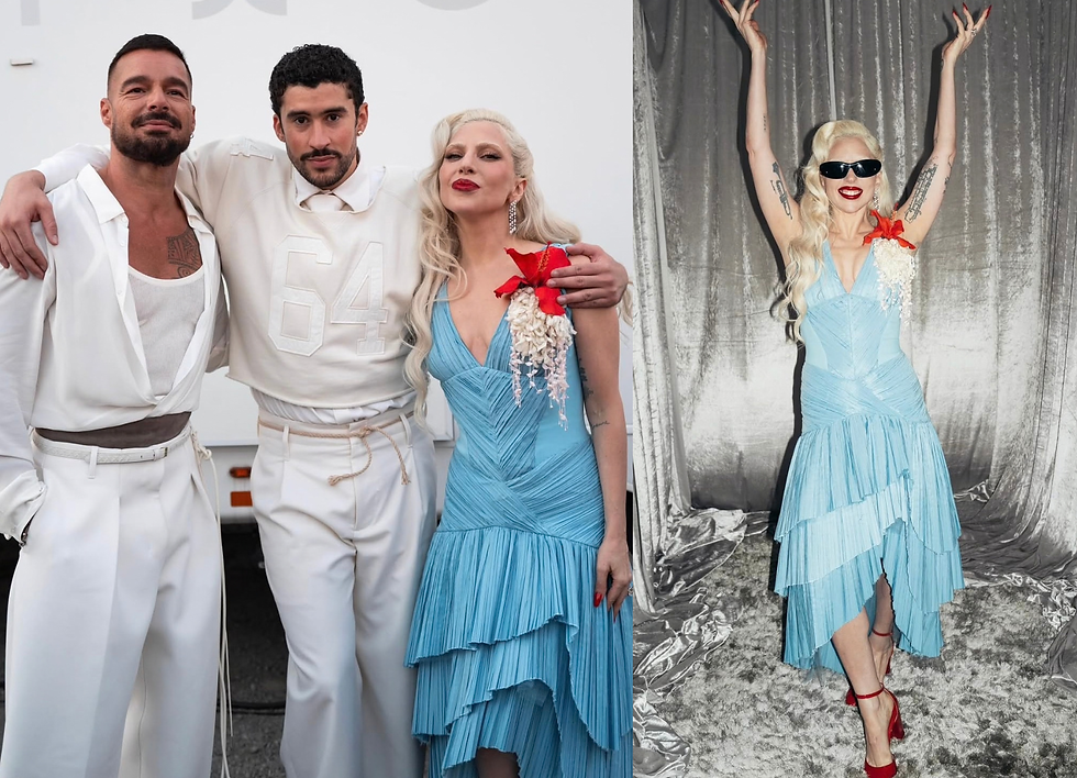 Lady Gaga and Bad Bunny at the Super Bowl LX halftime show