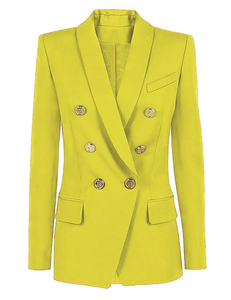 Double Breasted Long Jacket Blazer