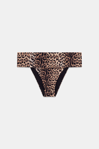 Reversible Bikini Bottom (in Animalier Black)