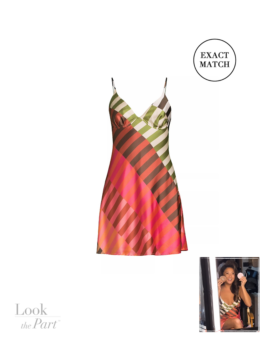 silhouette of striped dress