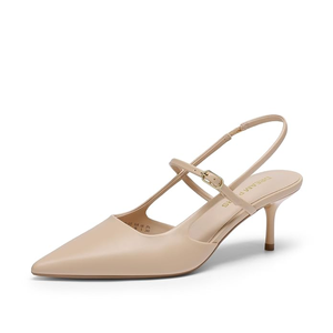 Mary Jane Kitten Slingback Pointed Toe Pumps