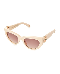 Unisex Cateye Sunglasses in Panna Pieno Lucido