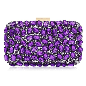 Crystal Evening Clutch with Crossbody Strap