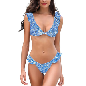 Women's Bathing Suits Ruffles Flounce Bikini