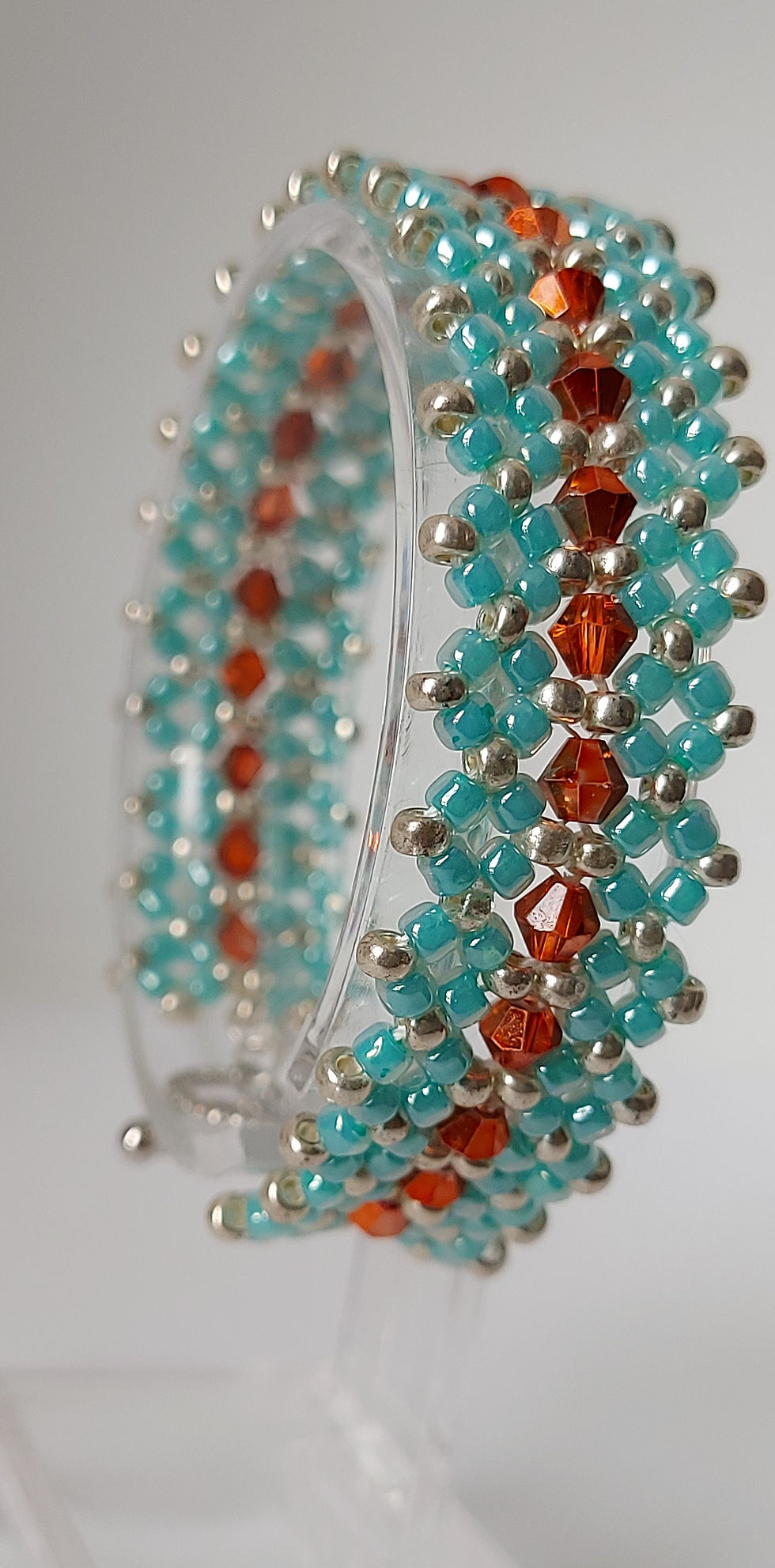 Thumbnail: Turquoise and Copper bracelet 