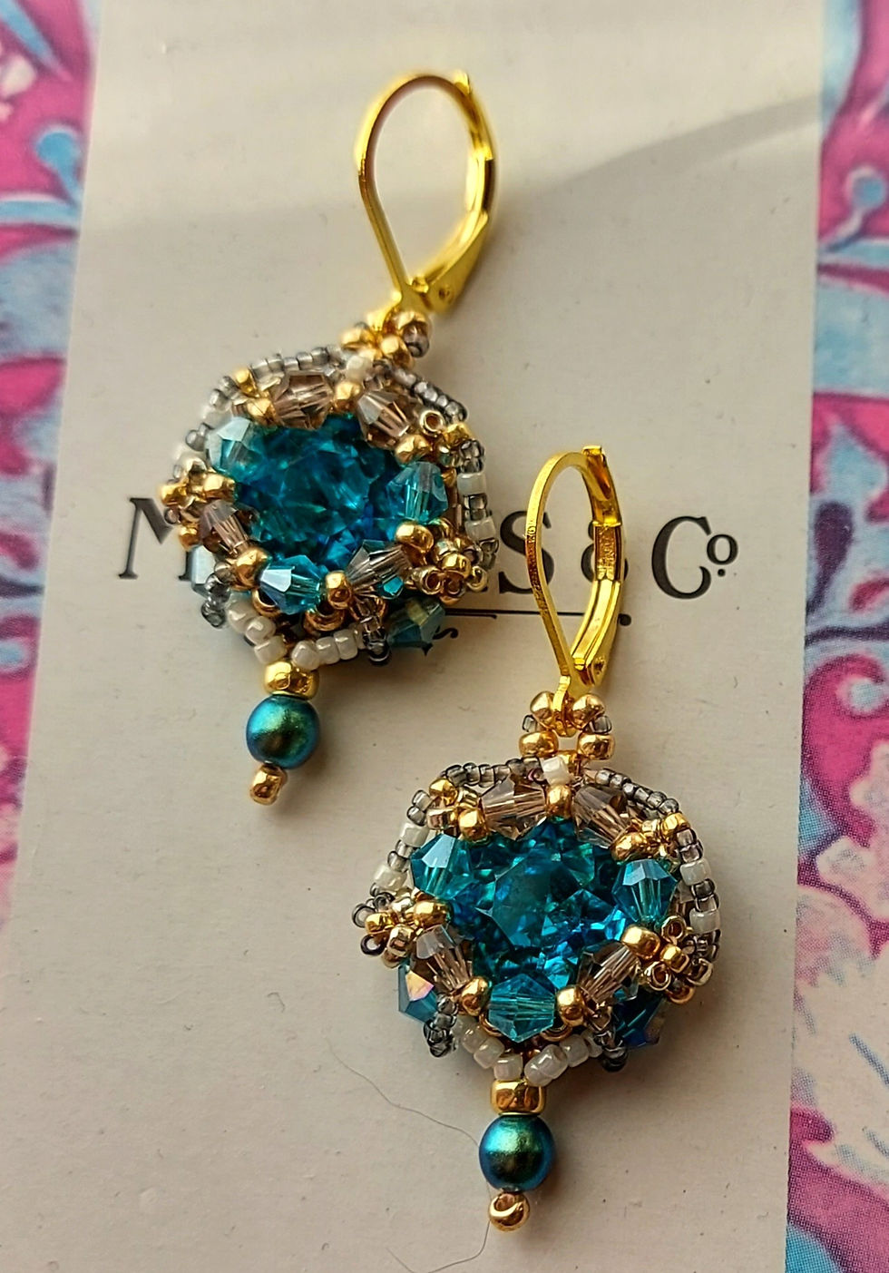 The Blue Crystals Earrings