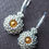 Thumbnail: Silver and Midnight Blue Earrings 