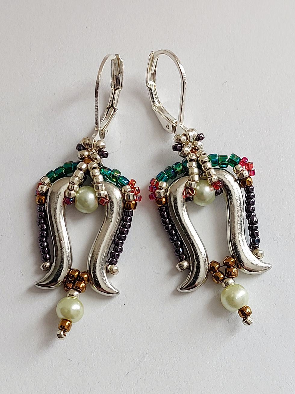 Thumbnail: Silver tulip earrings 