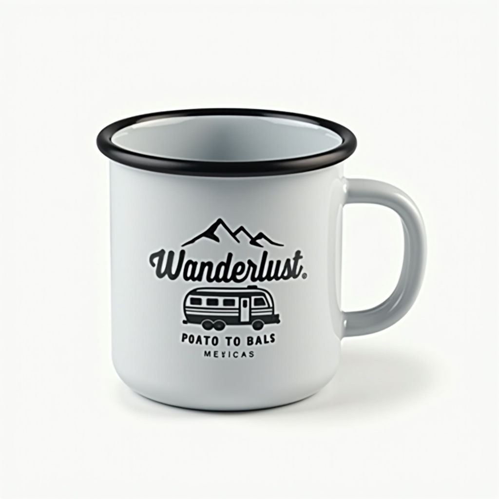 Wanderlust Enamel Mug